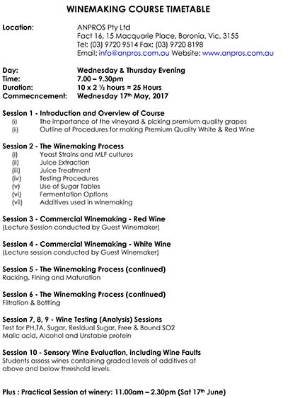 WINEMAKING COURSE TIMETABLE.docx